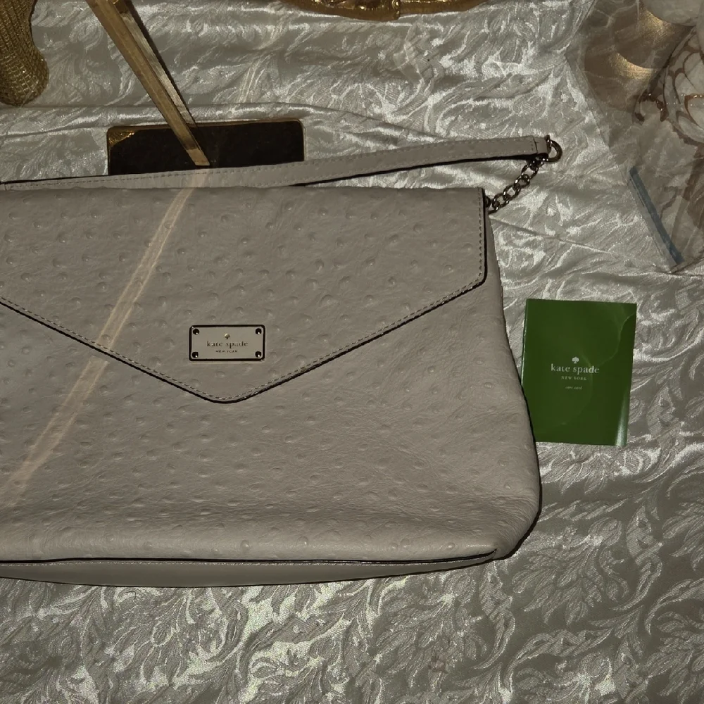 Kate Spade Eel Skin Cream Shoulder Bag - Picture 9 of 9